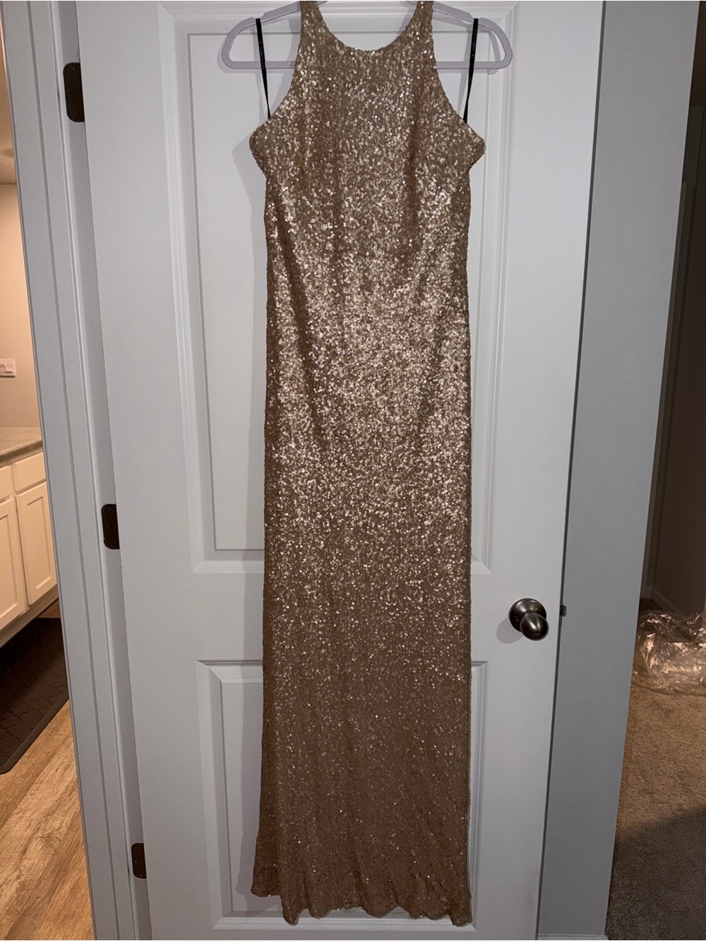 SORELLA VITA Rose Gold Sequin Dress